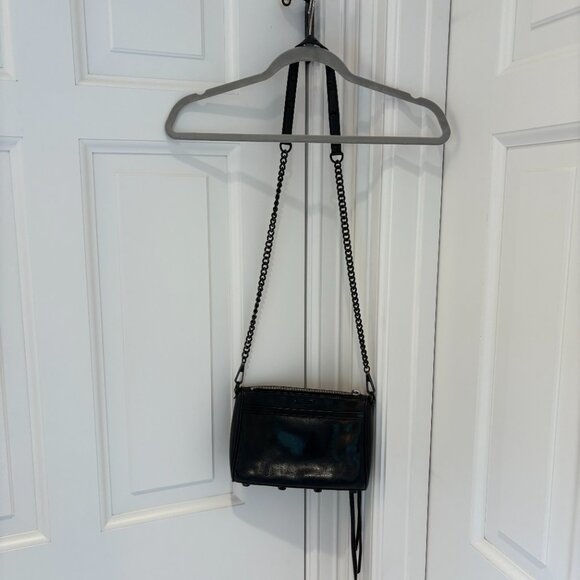 Rebecca Minkoff All Black Leather Mini Mac Bag - Picture 3 of 7
